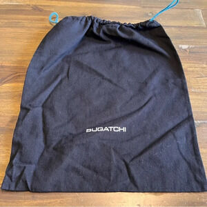 Bugatchi Black Dust Bag Drawstring Cover Sleeve Protective Case Black Logo